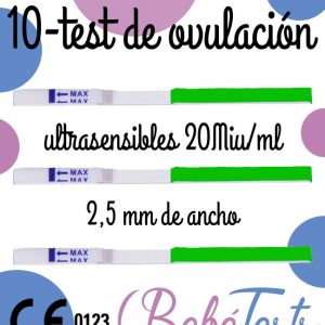 10 TEST DE OVULACIÓN TIRA ESTRECHA